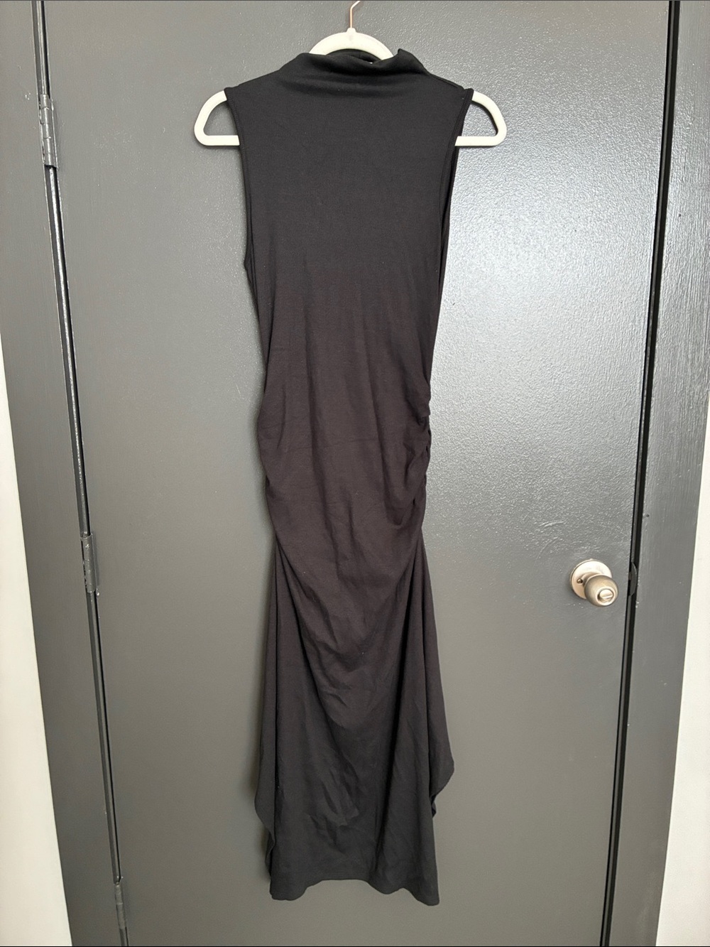 Michael Stars Black Sleeveless Turtleneck Maxi Dress Sz S - Picture 2 of 8